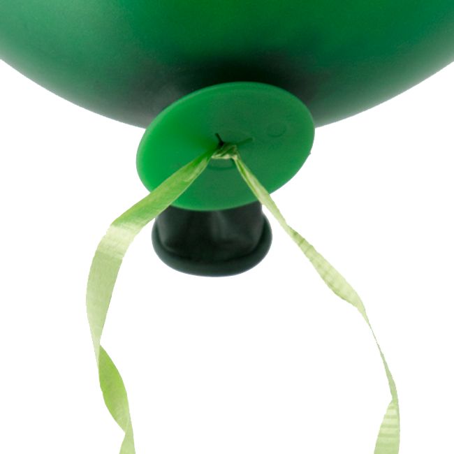 Ballon snelsluiters groen met lint