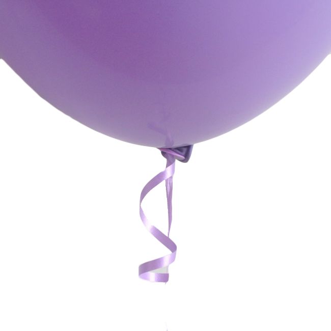 Ballon snelsluiters paars met lint