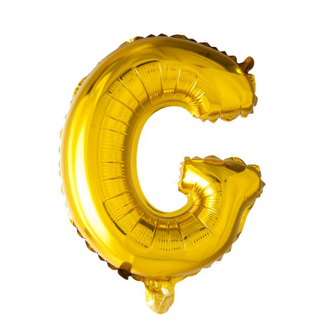 Letter G Folie Ballon Goud
