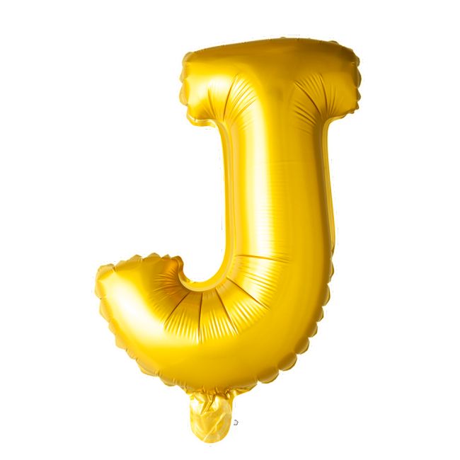 Gouden Letters Ballon J