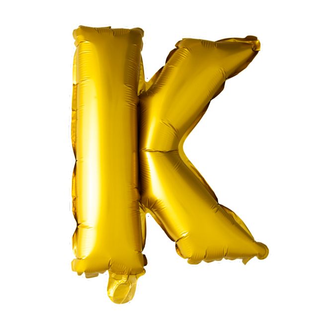 Gouden letters ballon K