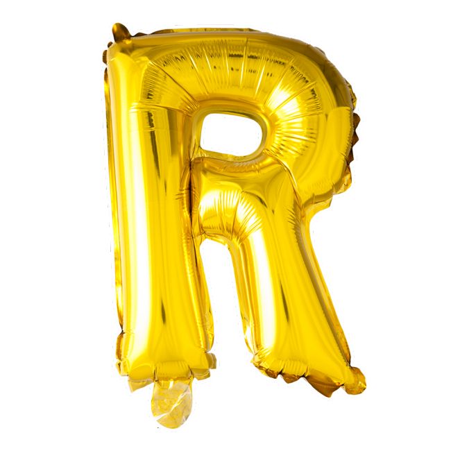 Gouden Letters Ballon R